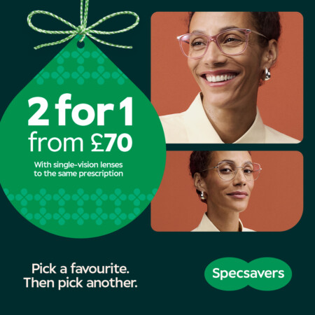 2 for 1 offer from £70