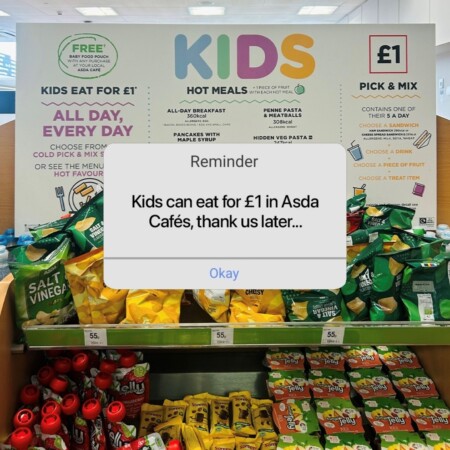 Kids Eat for &pound;1 This Half Term at Asda!